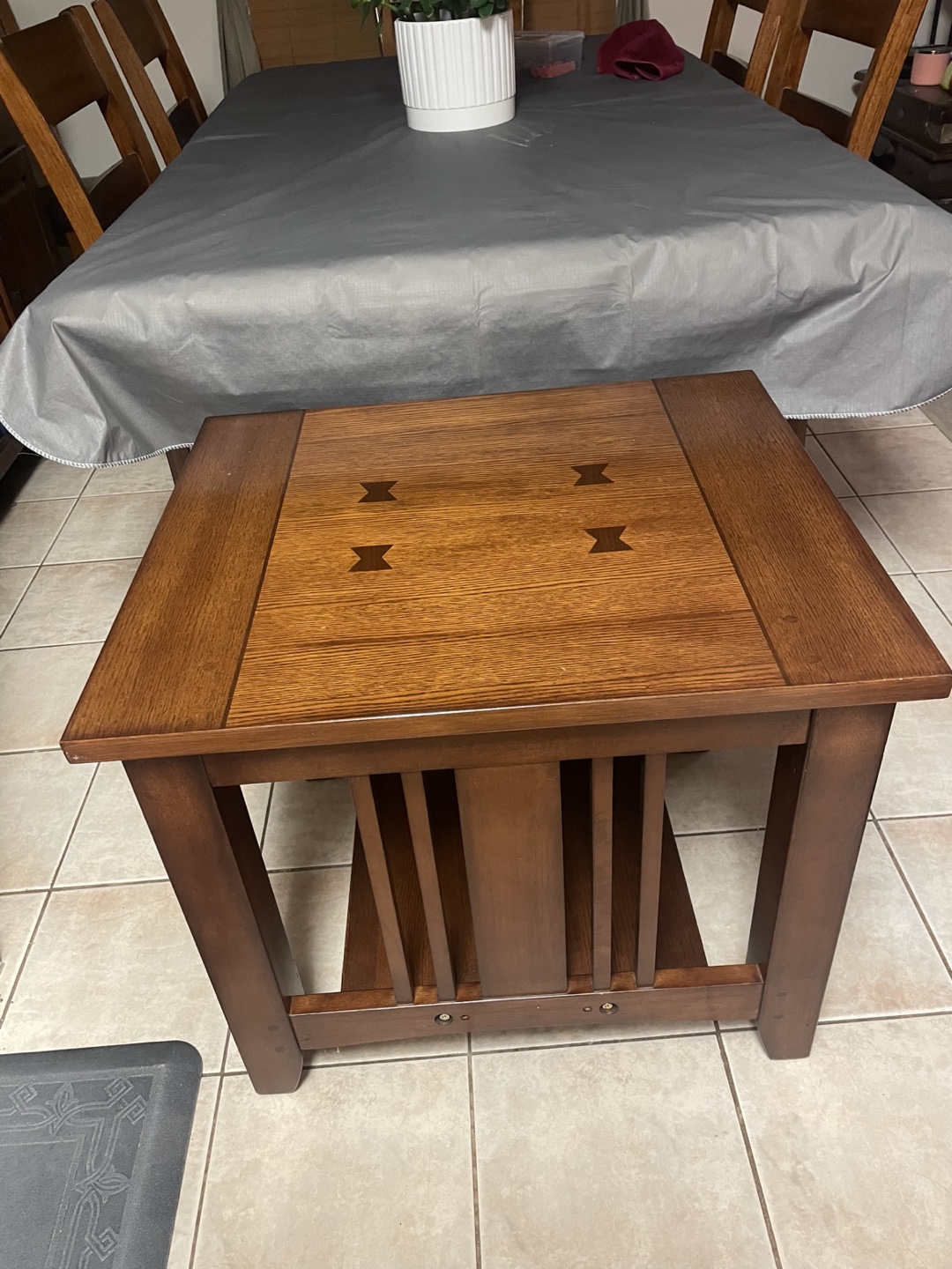 Mission Style Coffee Table with Shelf - photo 4