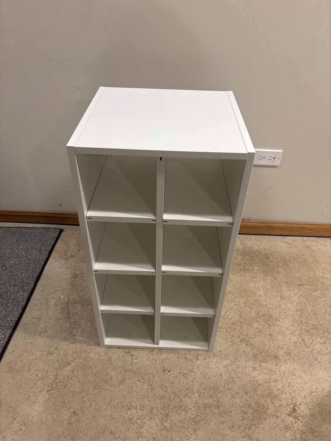 White Cube Organizer Shelf