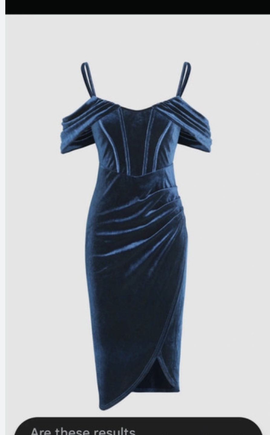 Cider Velvet Corset Slit Dress - Size 0XL