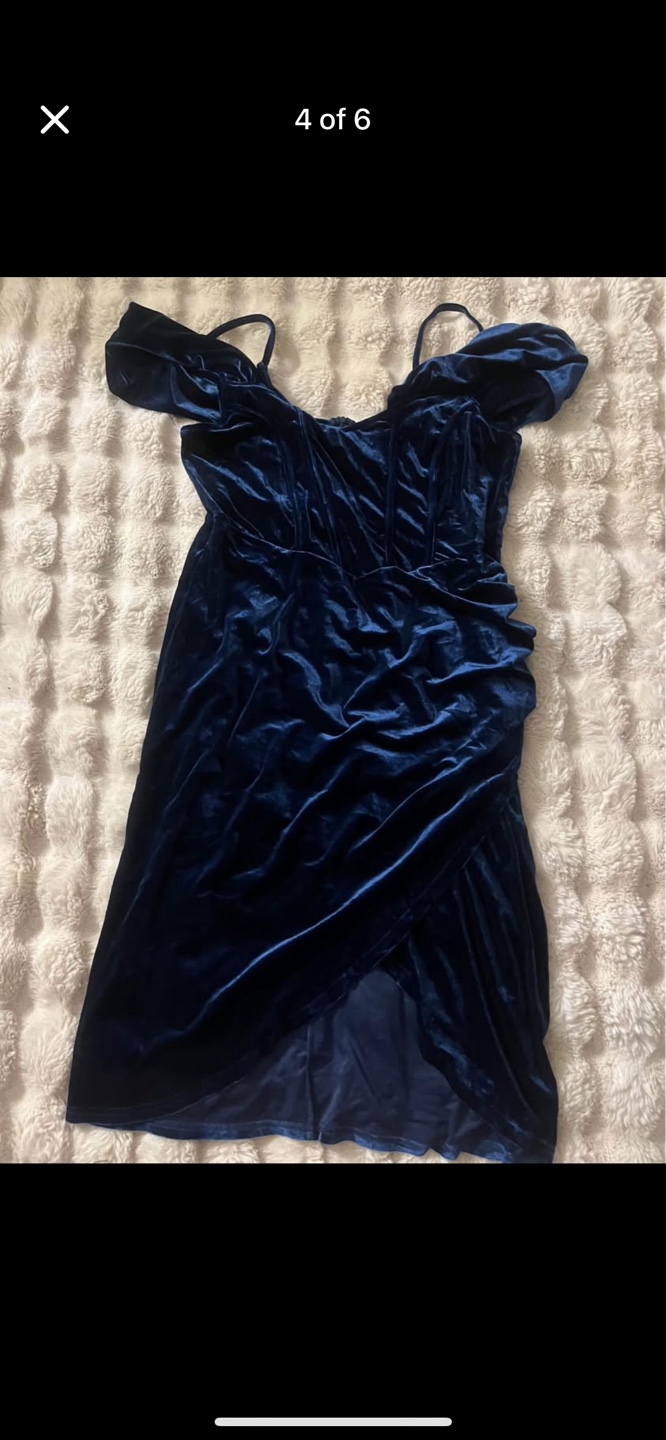 Cider Velvet Corset Slit Dress - Size 0XL - photo 4
