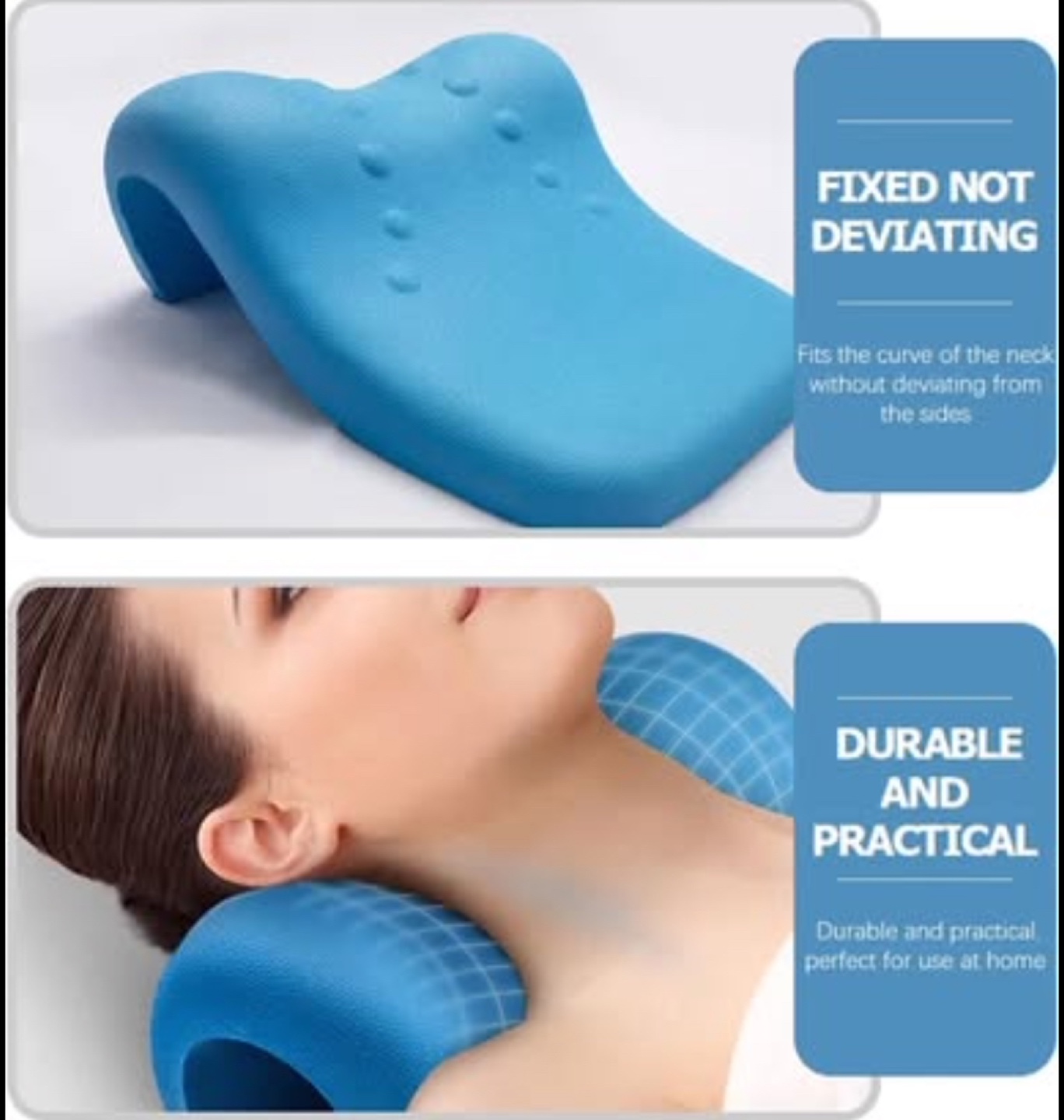 Neck Stretching Pillow - Blue
