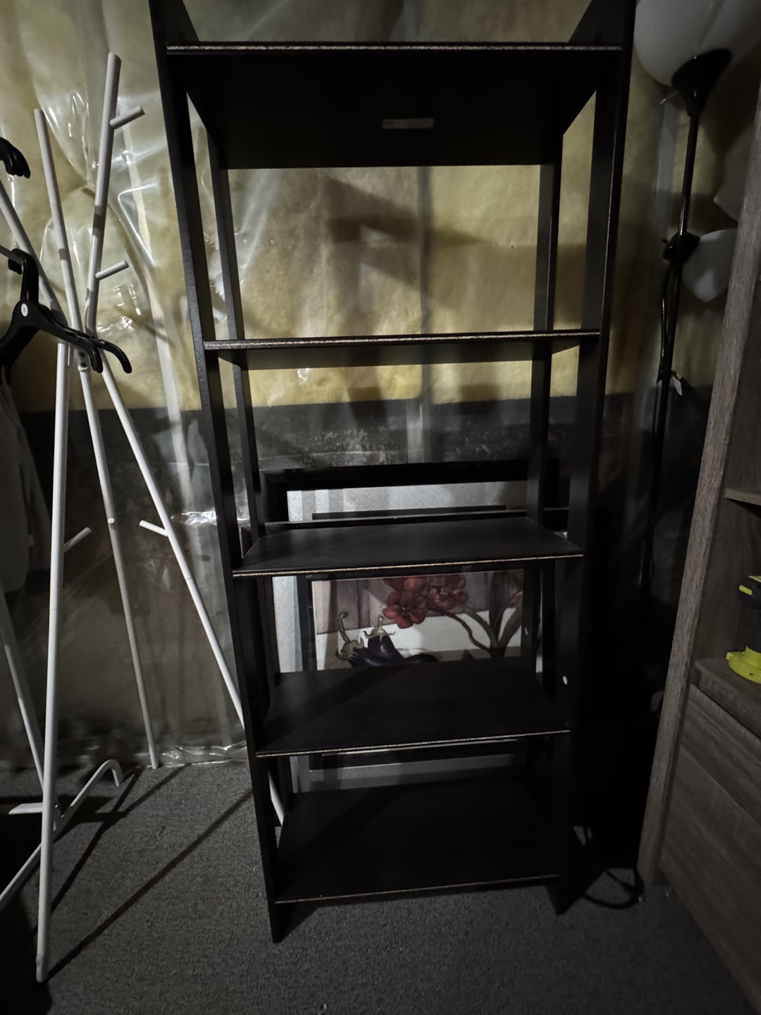 Black 5-Shelf Bookcase - photo 3
