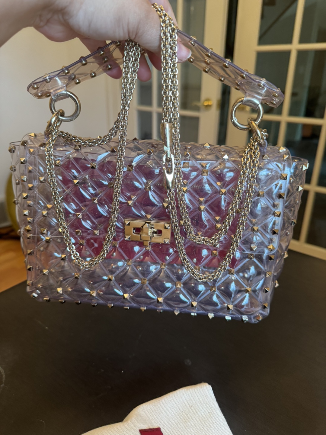 Valentino Garavani Rockstud Transparent Shoulder Bag - photo 5