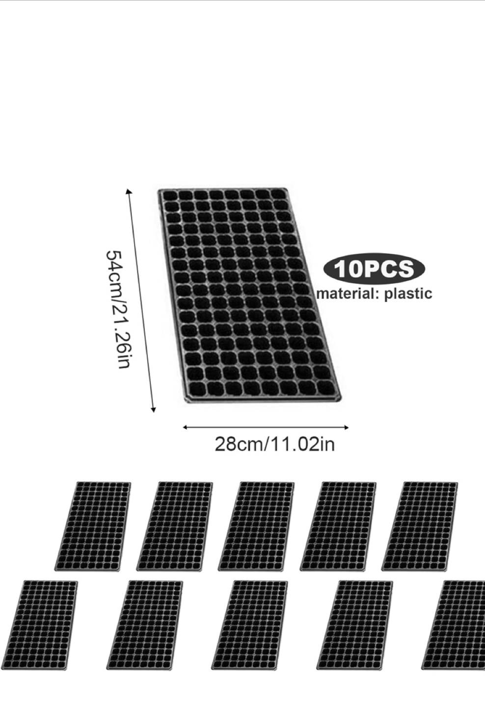 10 Pack Seed Starting Trays