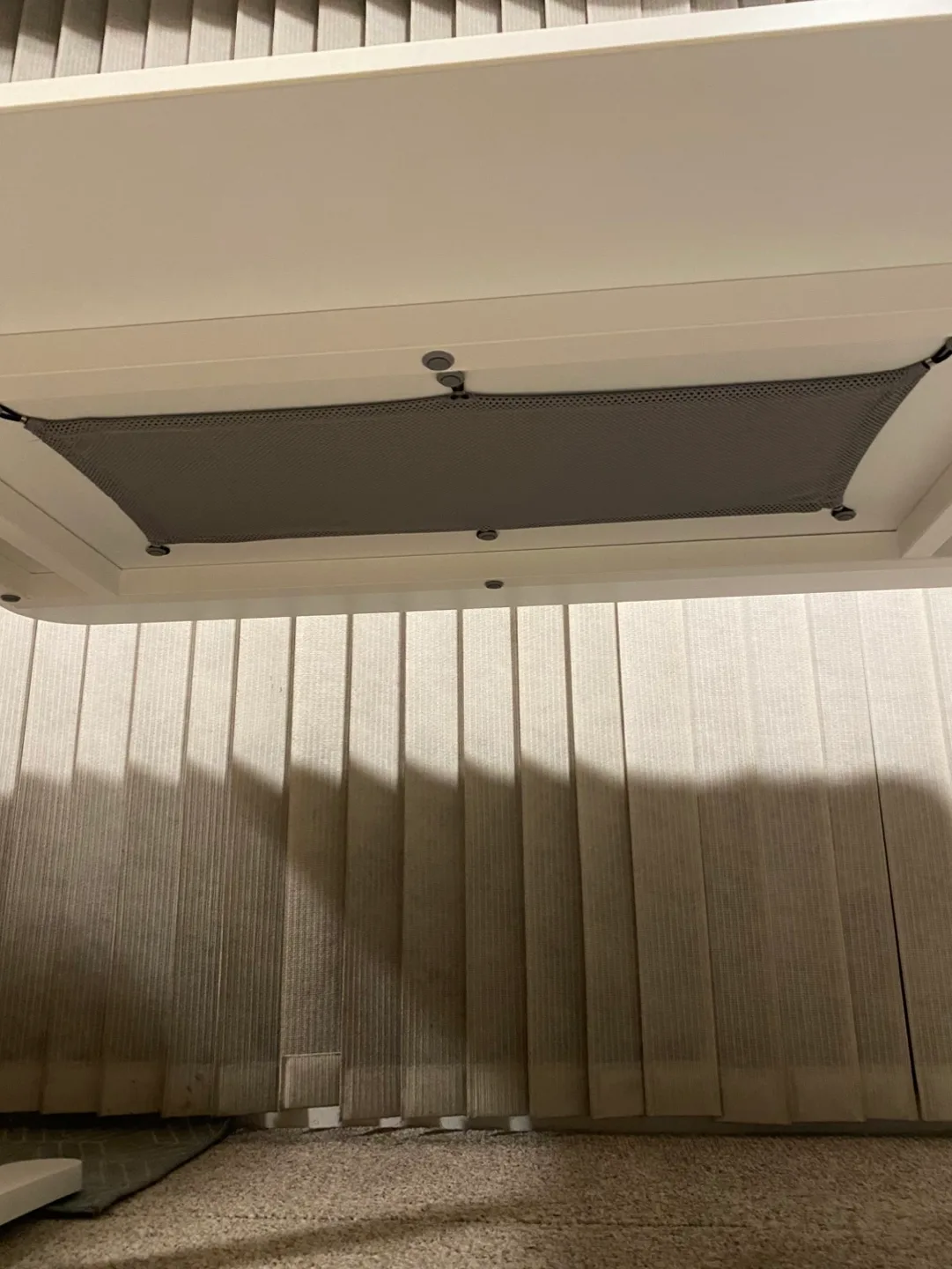 white adjustable ikea desk(delivery available) image indicator(5)