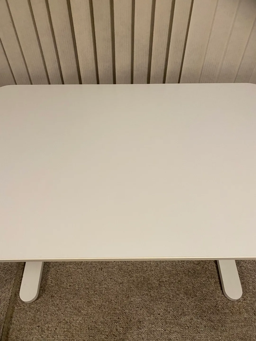 white adjustable ikea desk(delivery available) image indicator(3)