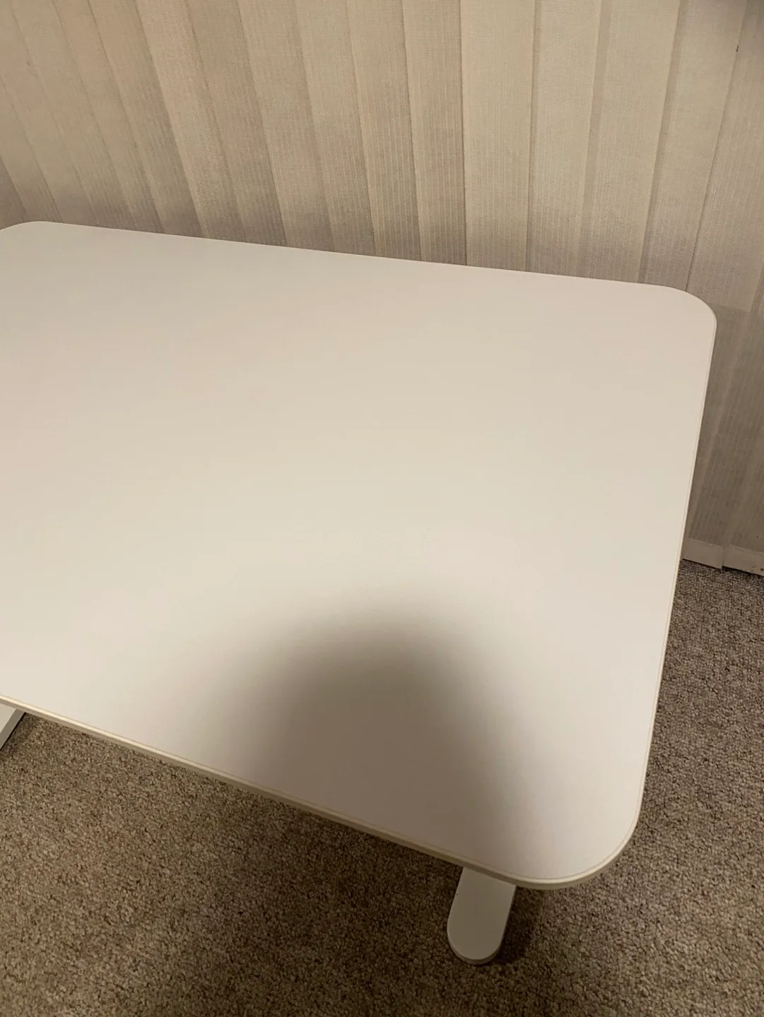 white adjustable ikea desk(delivery available) image indicator(4)