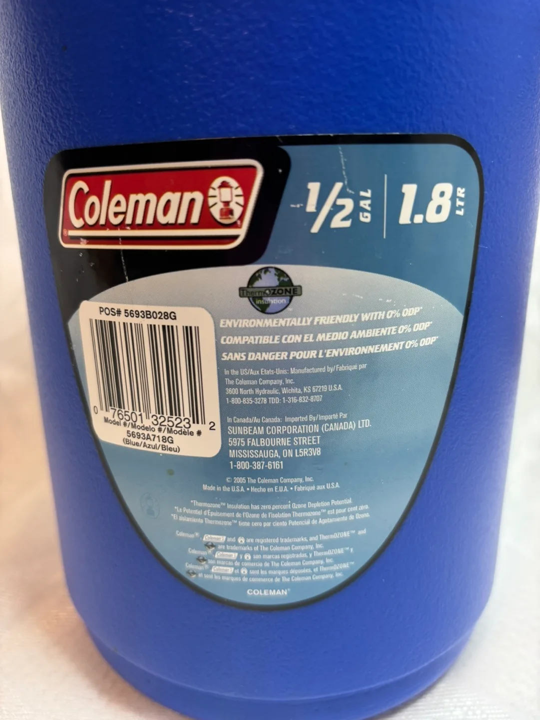 Coleman Blue - 1.8L/1/2 Gallon Jug image indicator(6)