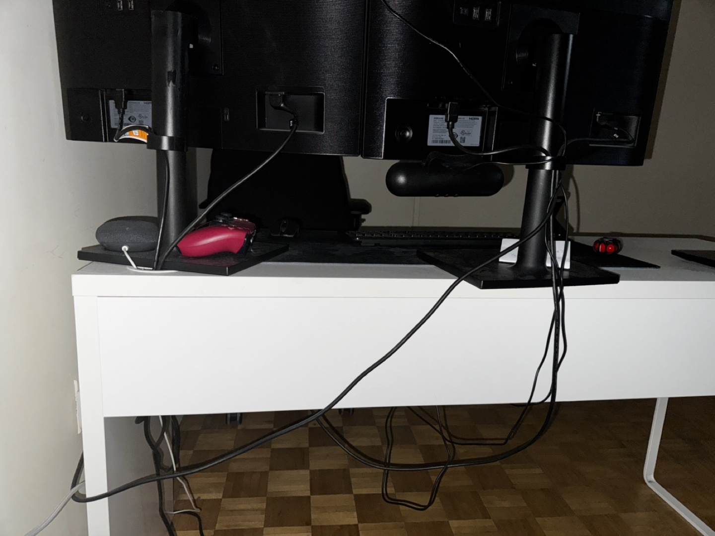 White ikea Micke Desk with Two Drawers - photo 5