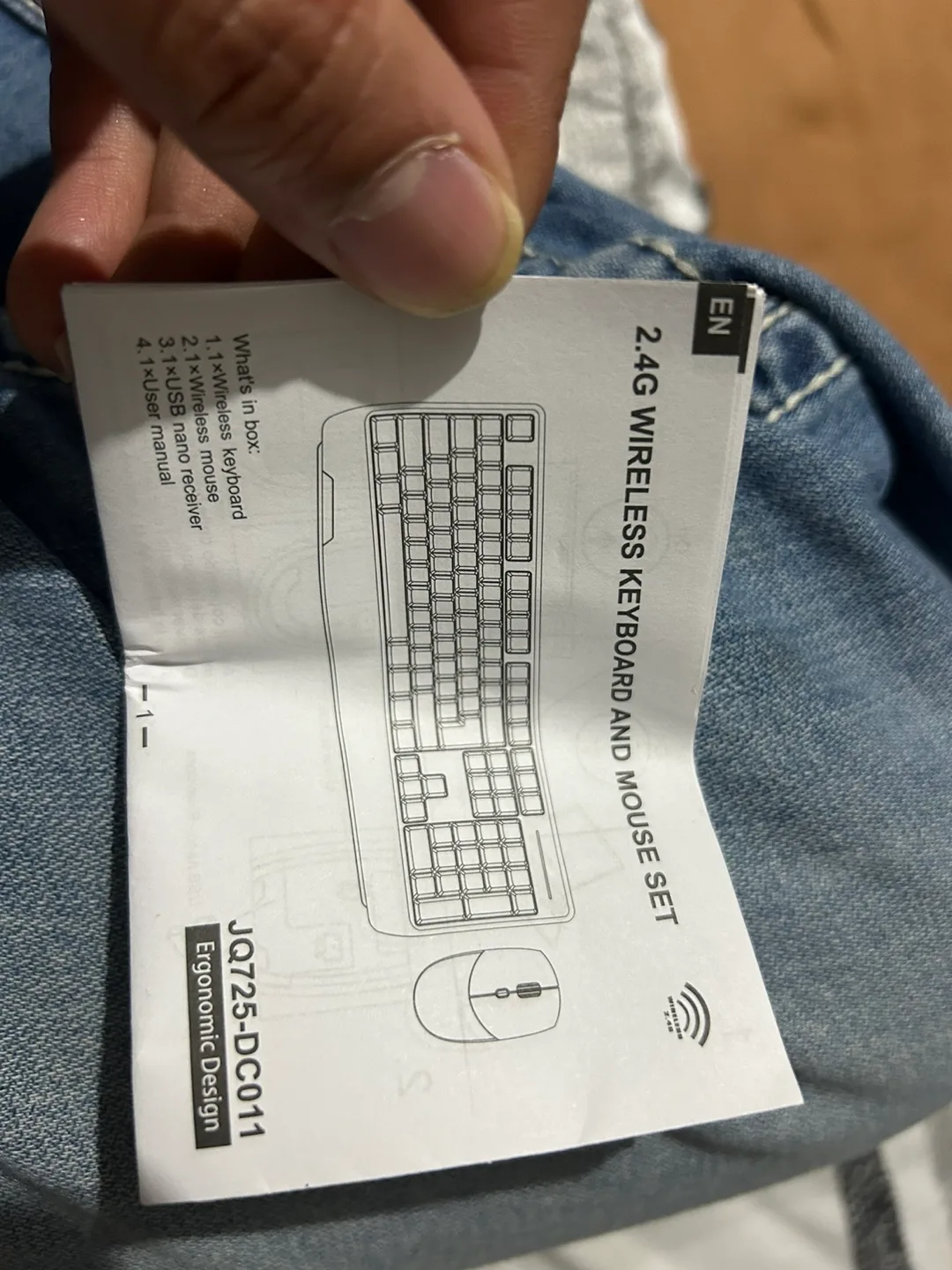 New Wireless Keyboard and Mouse Combo image indicator(5)