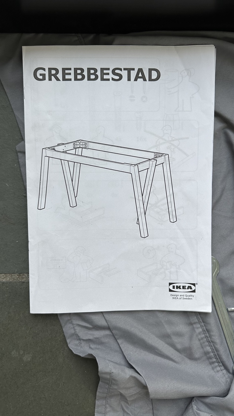 IKEA GREBBESTAD White Desk - photo 3