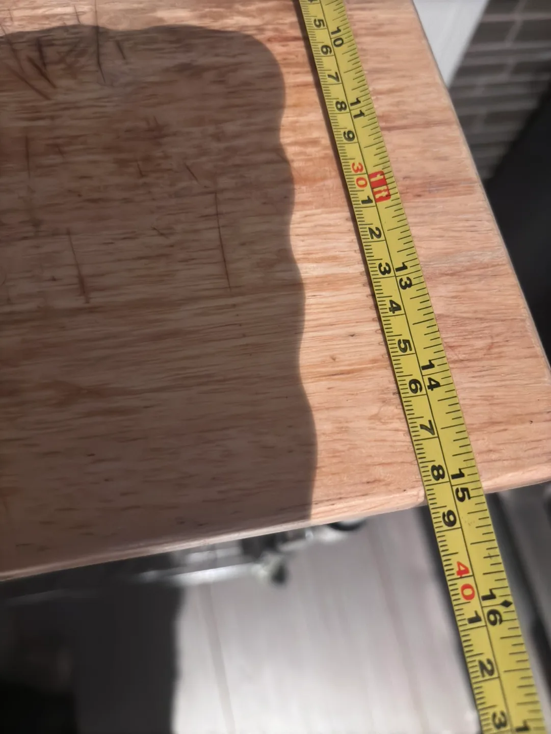 Chrome Kitchen Cart with Wood Top and Baskets image indicator(8)