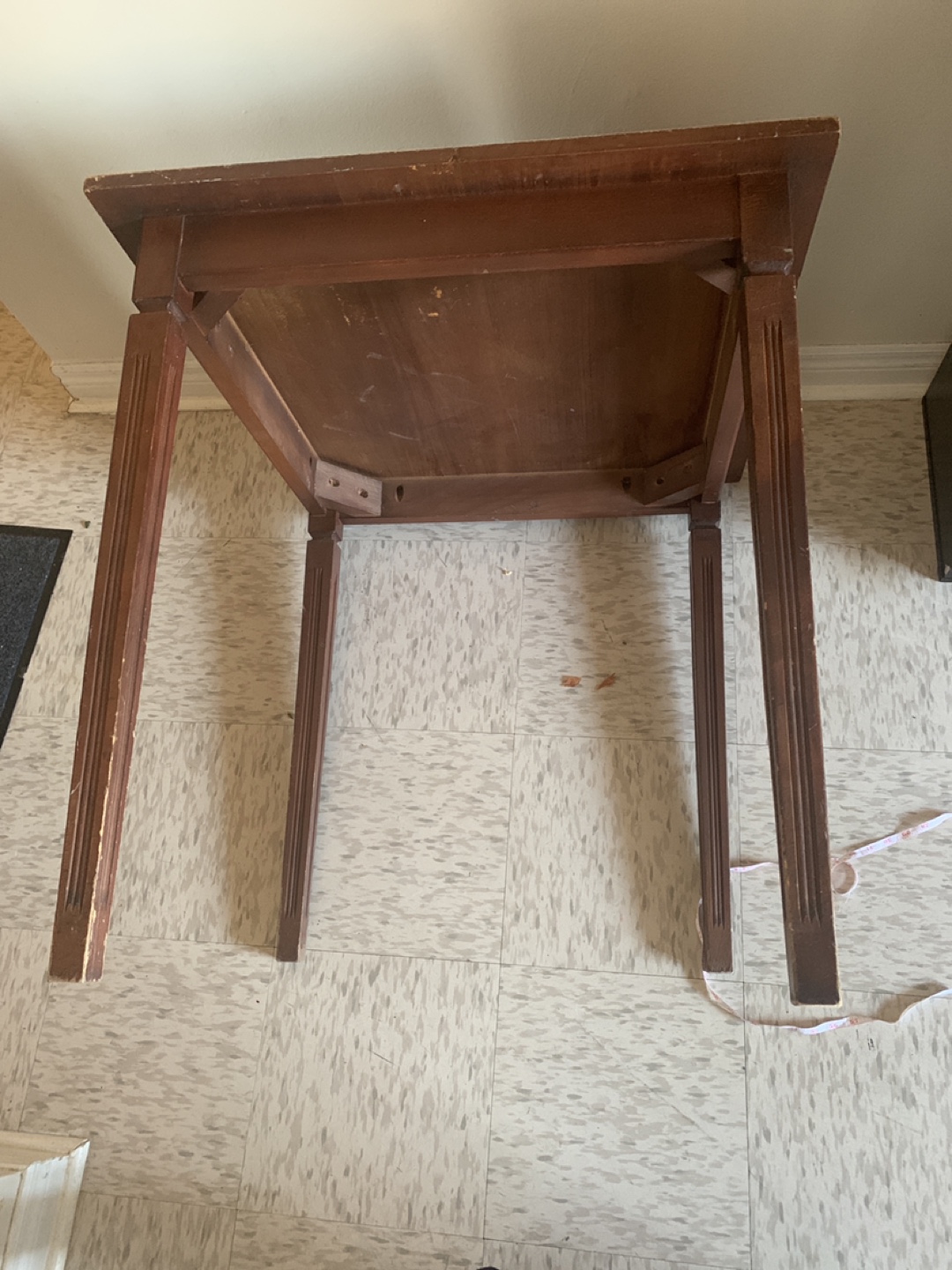 Solid Vintage Wooden Square dinning Table - photo 4