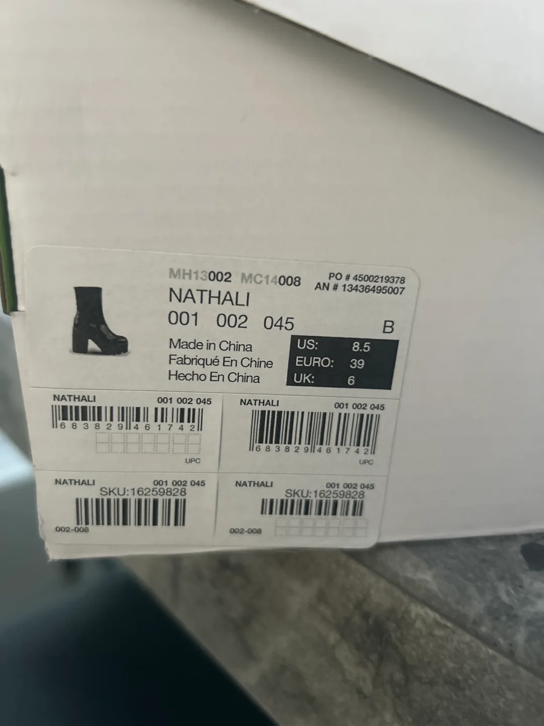 NATHALI Black Platform Ankle Boots - Size 8.5 image indicator(4)