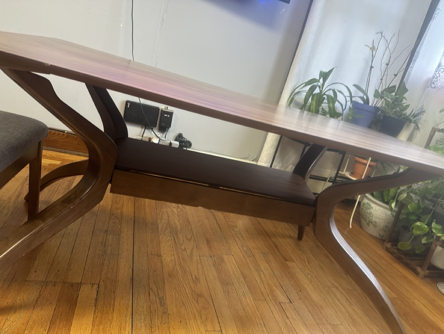 Mid-Century Modern Dining Set - Table and Two Chairs - photo 2
