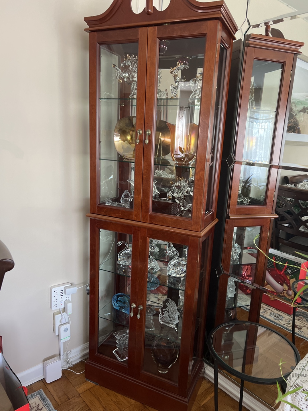 Double Curio Cabinet