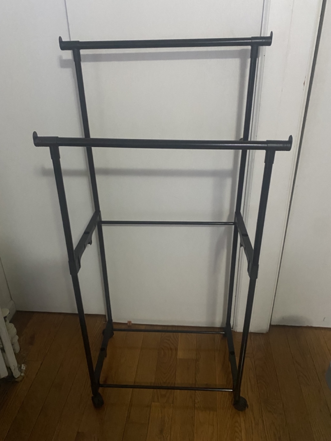 Double Rod Rolling Garment Rack - photo 2