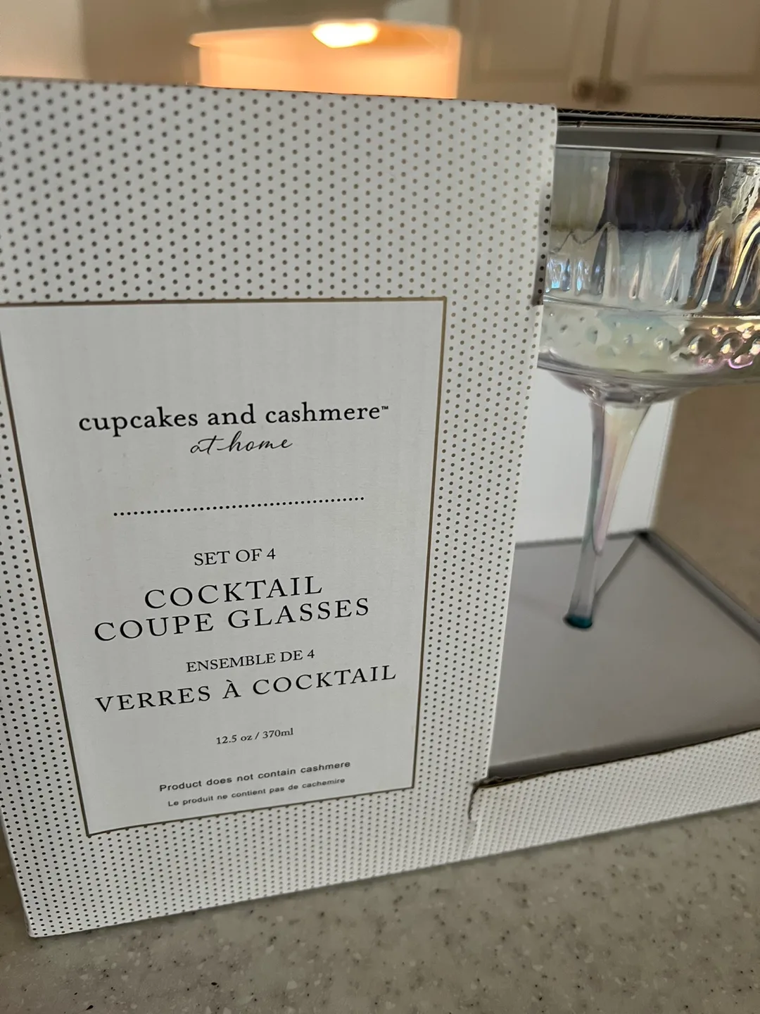 Cupcakes and Cashmere at Home Cocktail Coupe Glasses - Set of 4 image indicator(2)