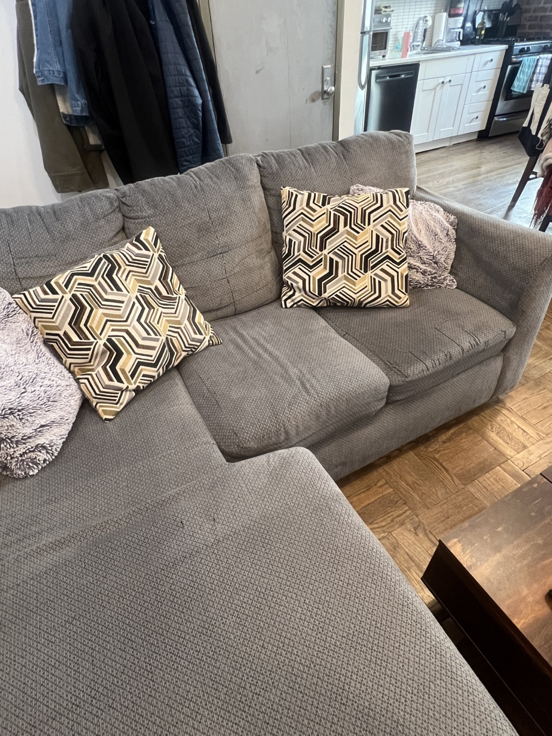 Gray Sectional Sofa - photo 2