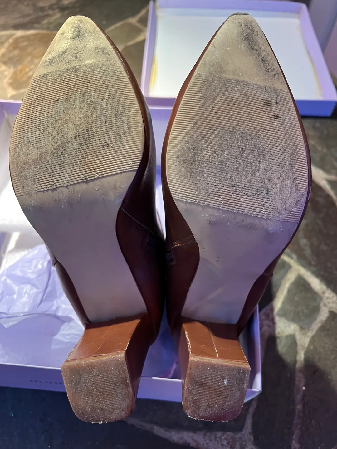 Madden Girl Fraction Leather Ankle Boots (Women’s 8.5)(EUC) image indicator(8)