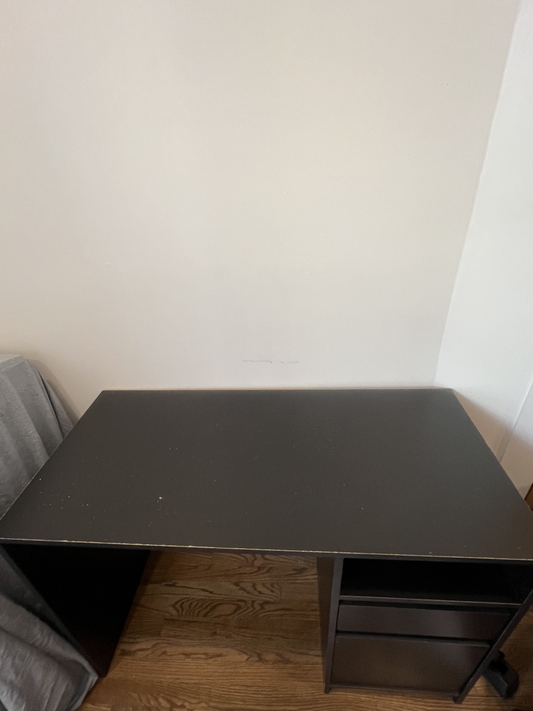 Black Computer Desk with Drawers
