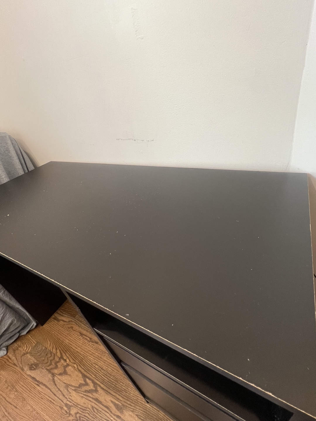 Black Computer Desk with Drawers - photo 4