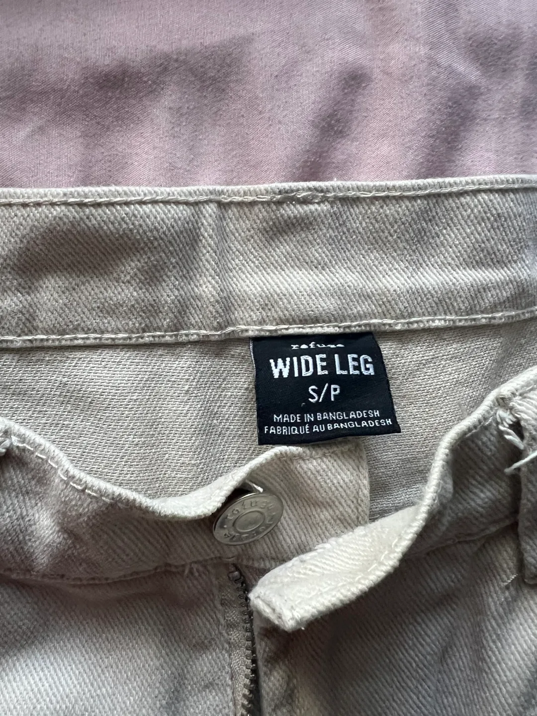 Wide leg denim cargo pants image indicator(4)