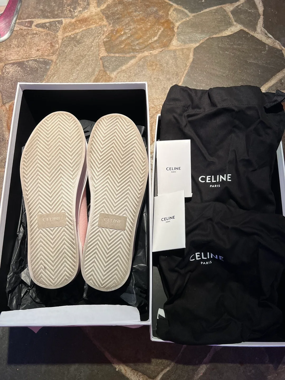 Celine Jane Triomphe Patch Platform Sneakers (Women’s 7.5)(BNIB) image indicator(6)