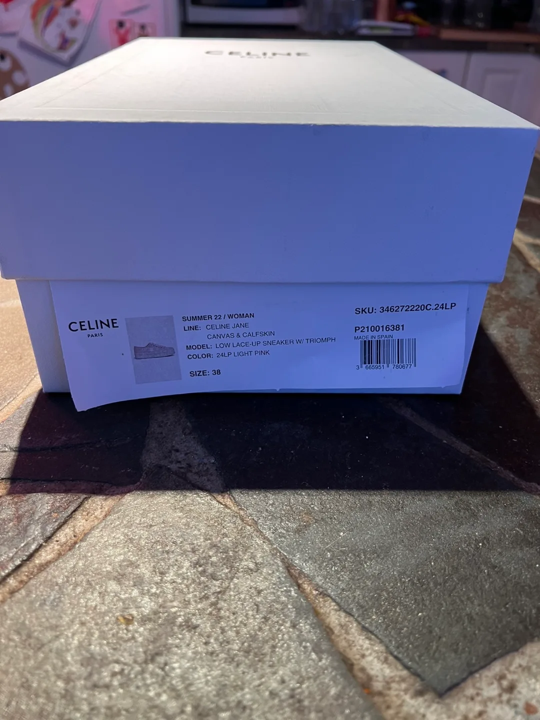 Celine Jane Triomphe Patch Platform Sneakers (Women’s 7.5)(BNIB) image indicator(10)