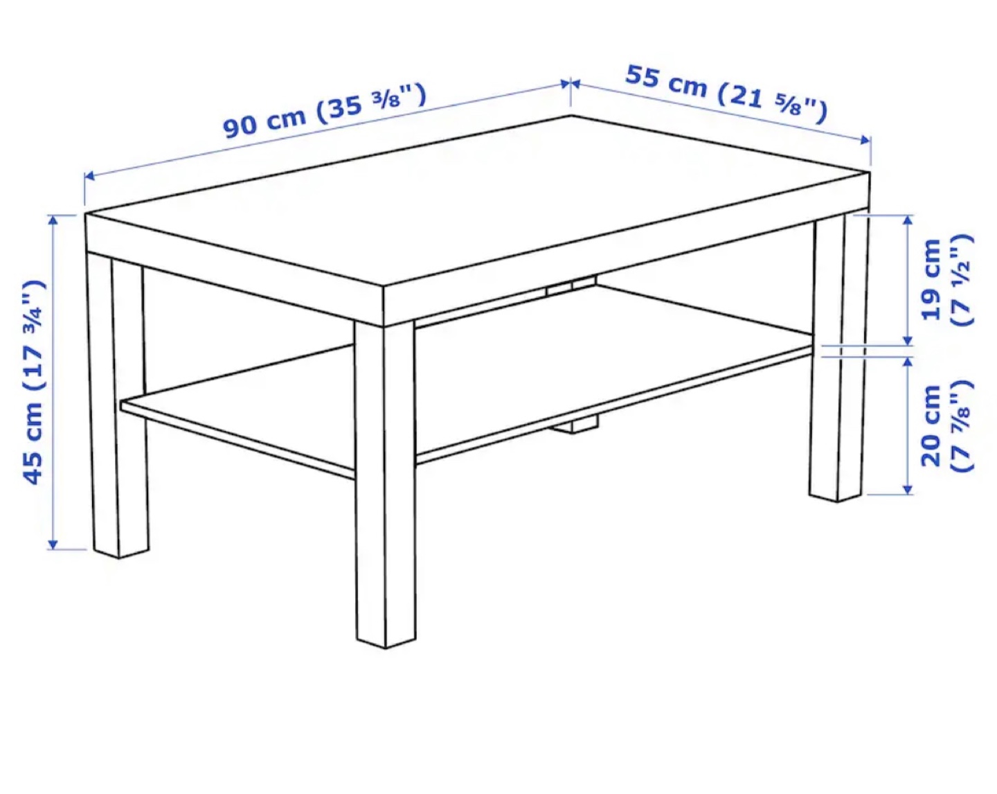 IKEA Lack Coffee Table - Dark Brown - photo 3
