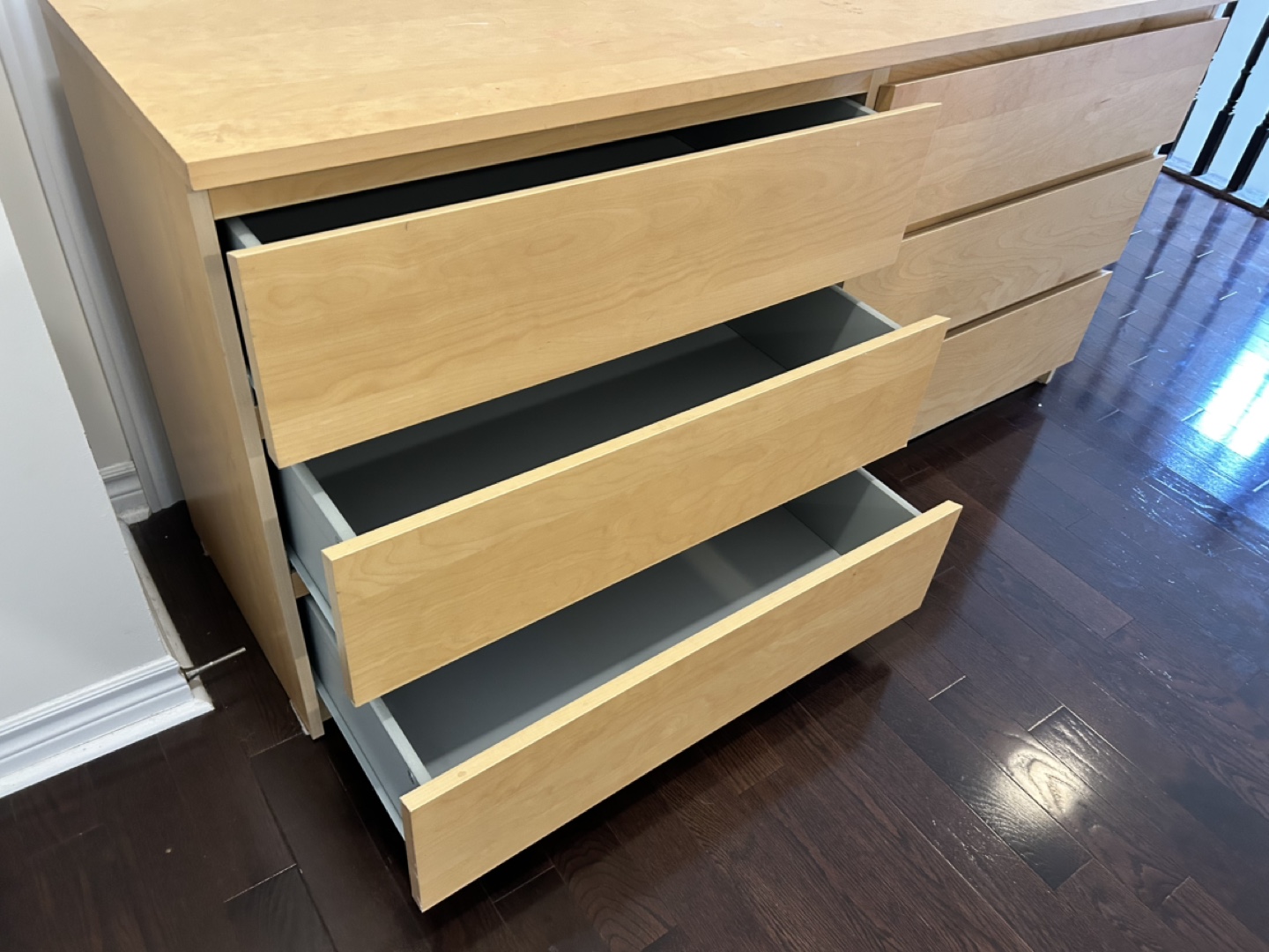 IKEA MALM 6-Drawer Dresser - Light Birch - photo 5