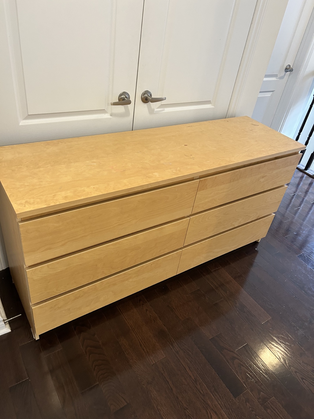 IKEA MALM 6-Drawer Dresser - Light Birch