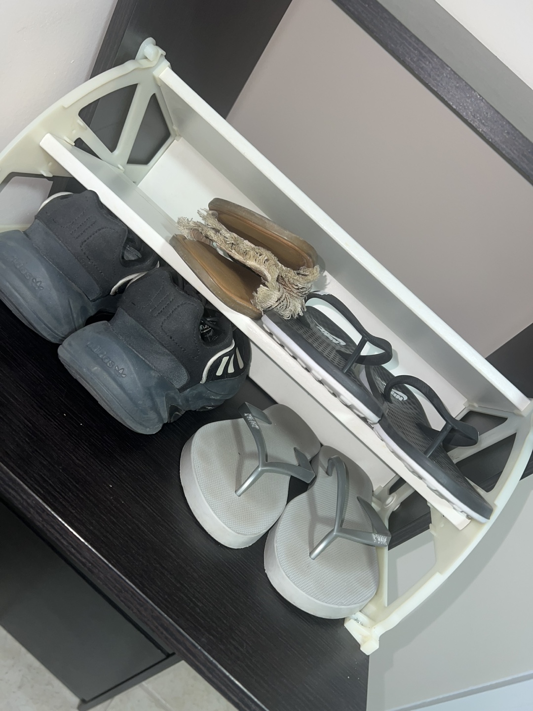 IKEA 3-Drawer Shoe Cabinet with 2-Tier Shoe Rack Insert - photo 2