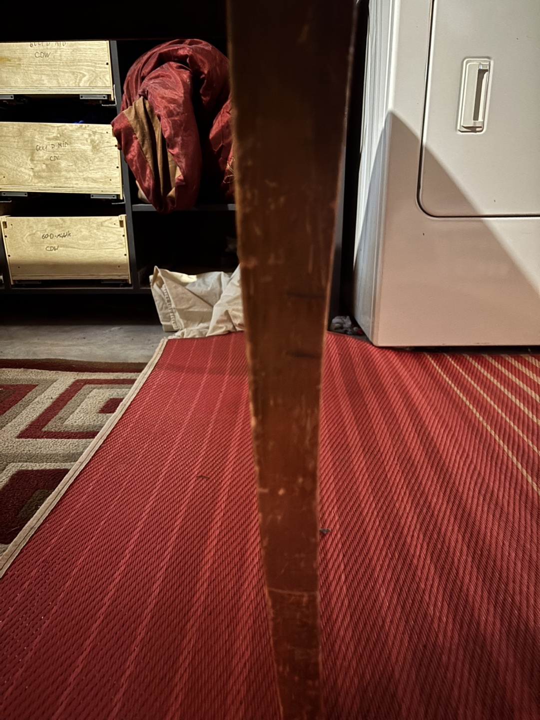 Vintage Wooden Drop-Leaf Dining Table - photo 4