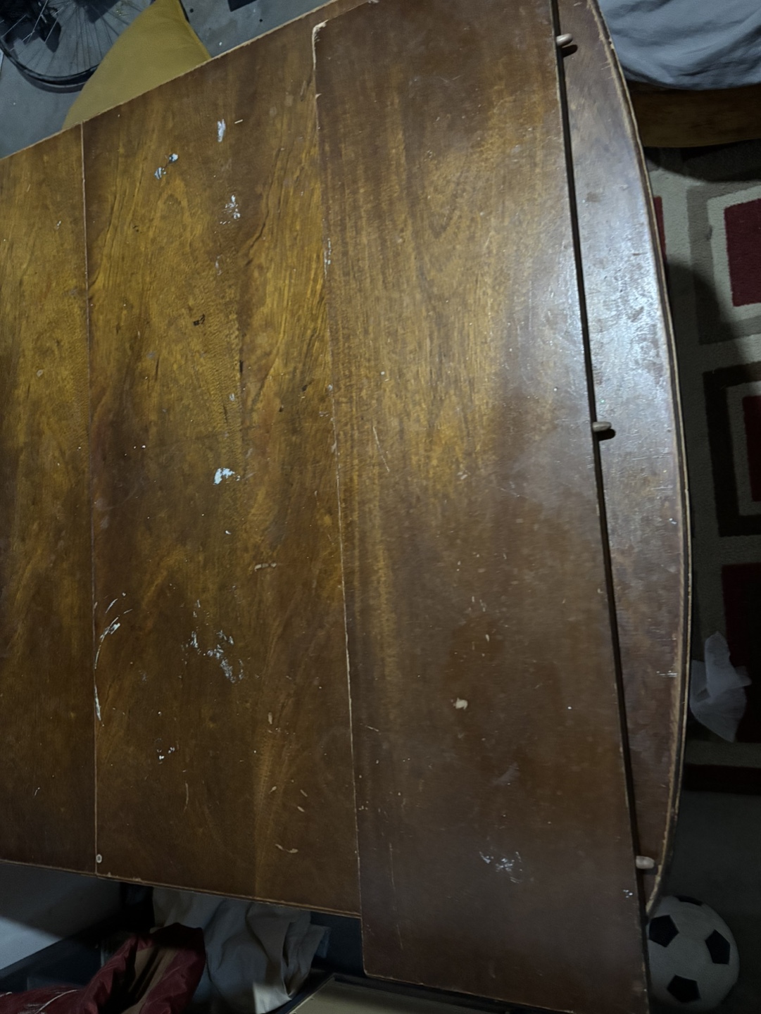 Vintage Wooden Drop-Leaf Dining Table - photo 3