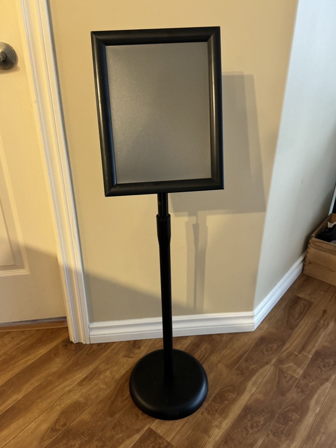 Black Freestanding Sign Holder