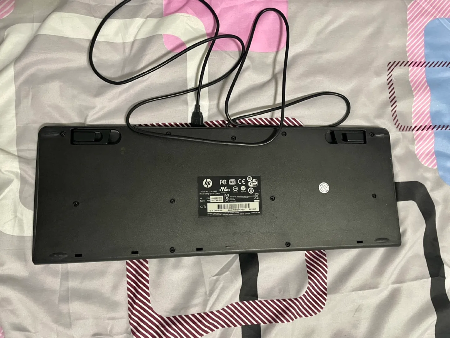 HP Wired USB Keyboard image indicator(2)