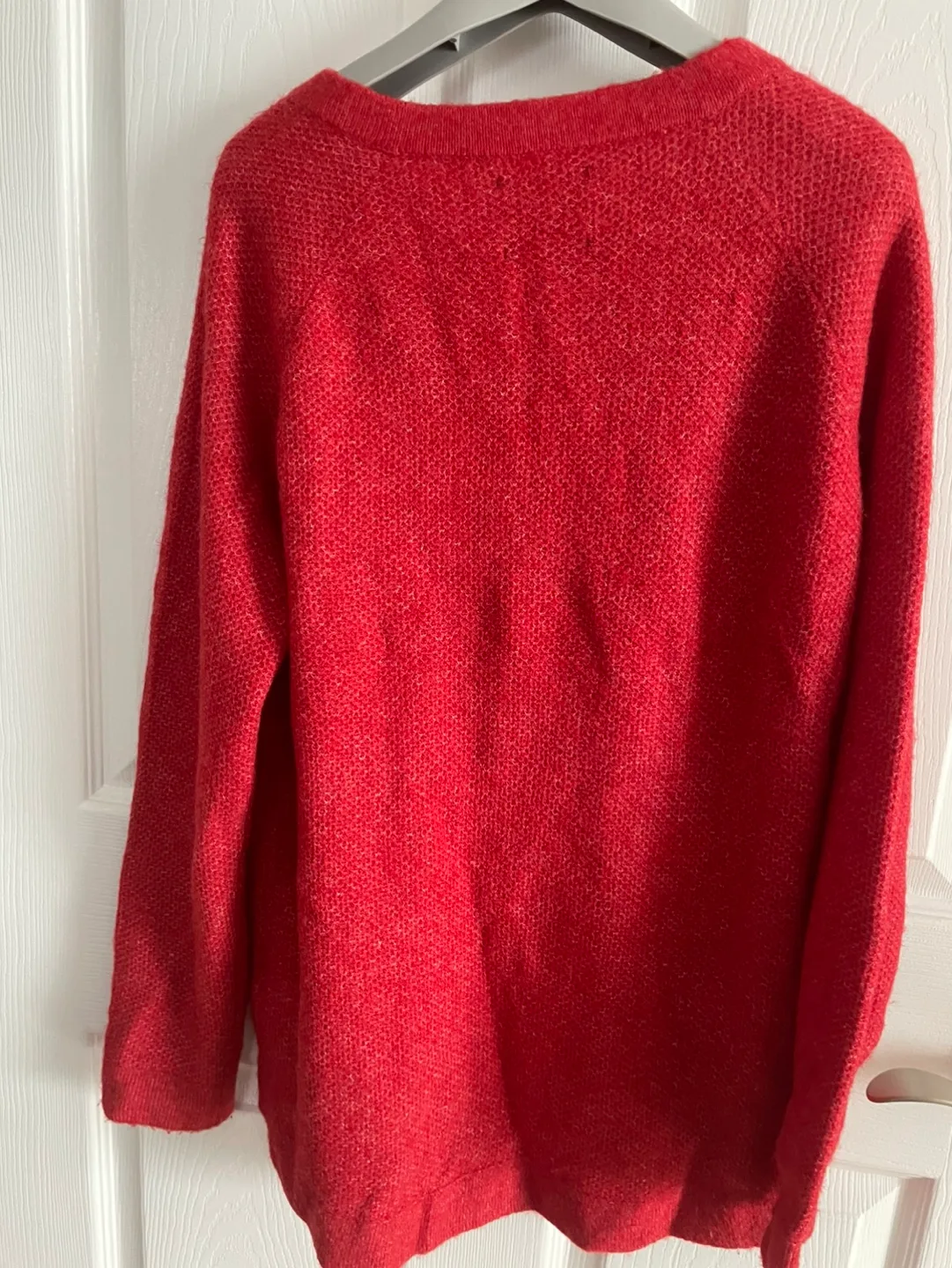 Abercrombie & Fitch Red Sweater Size Small image indicator(2)