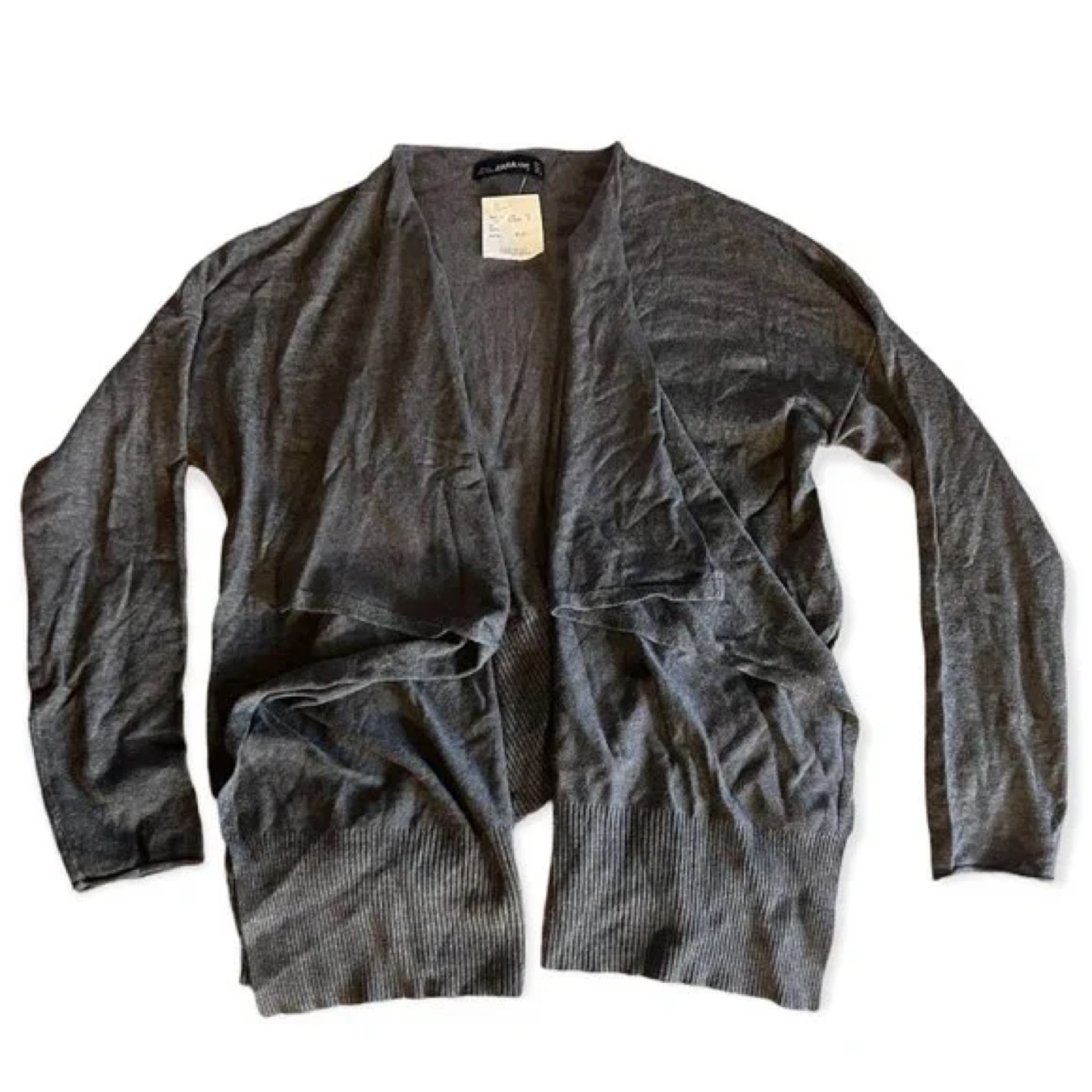 NWT Zara Women's Grey Knit Cardigan - photo 2