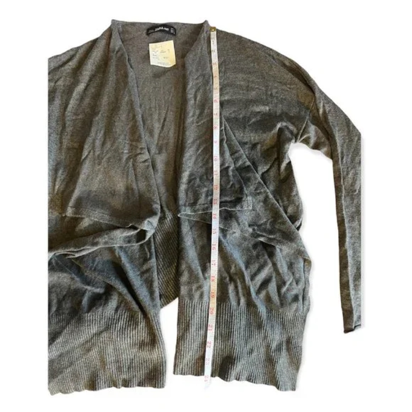 NWT Zara Women's Grey Knit Cardigan - photo 3