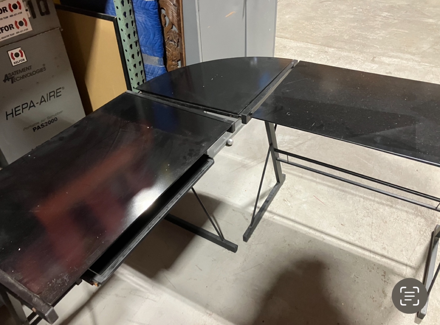 Black Corner Computer Desk Set - photo 2