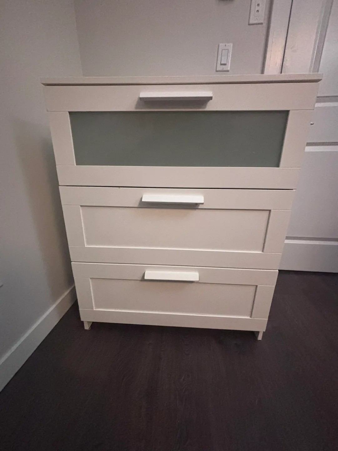 IKEA Three-Drawer Chest White image indicator(5)