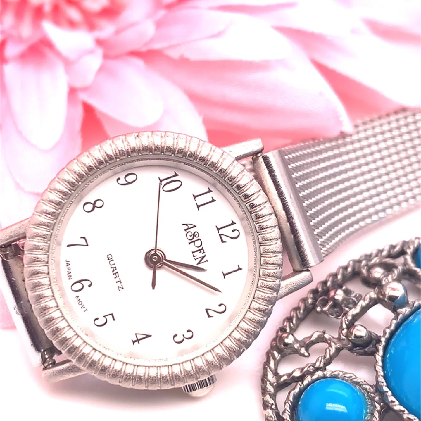 Aspen Quartz Watch & Turquoise Jewellery Set image indicator(2)