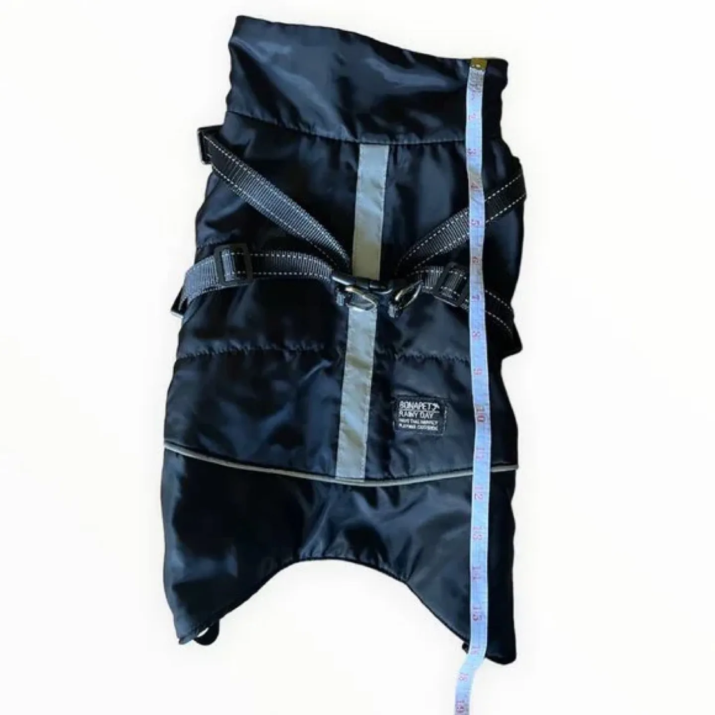 BONAPET RAINY DAY DOG JACKET BLACK/GREY image indicator(3)