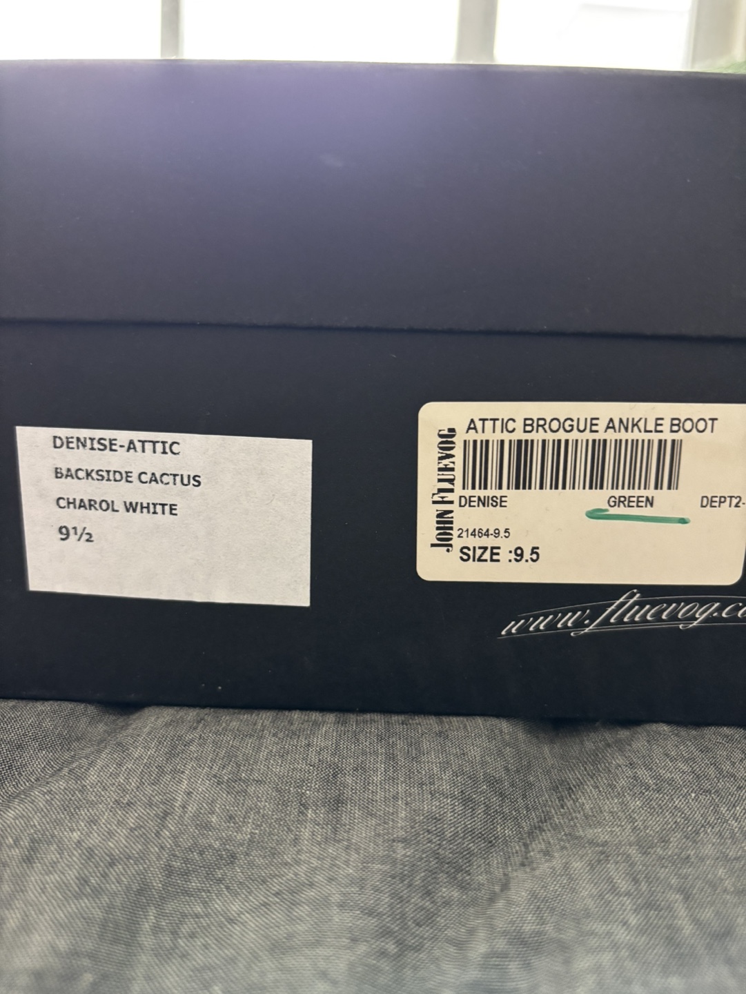 John Fluevog Denise Attic Brogue Ankle Boots - Green - Size 9.5 - photo 5