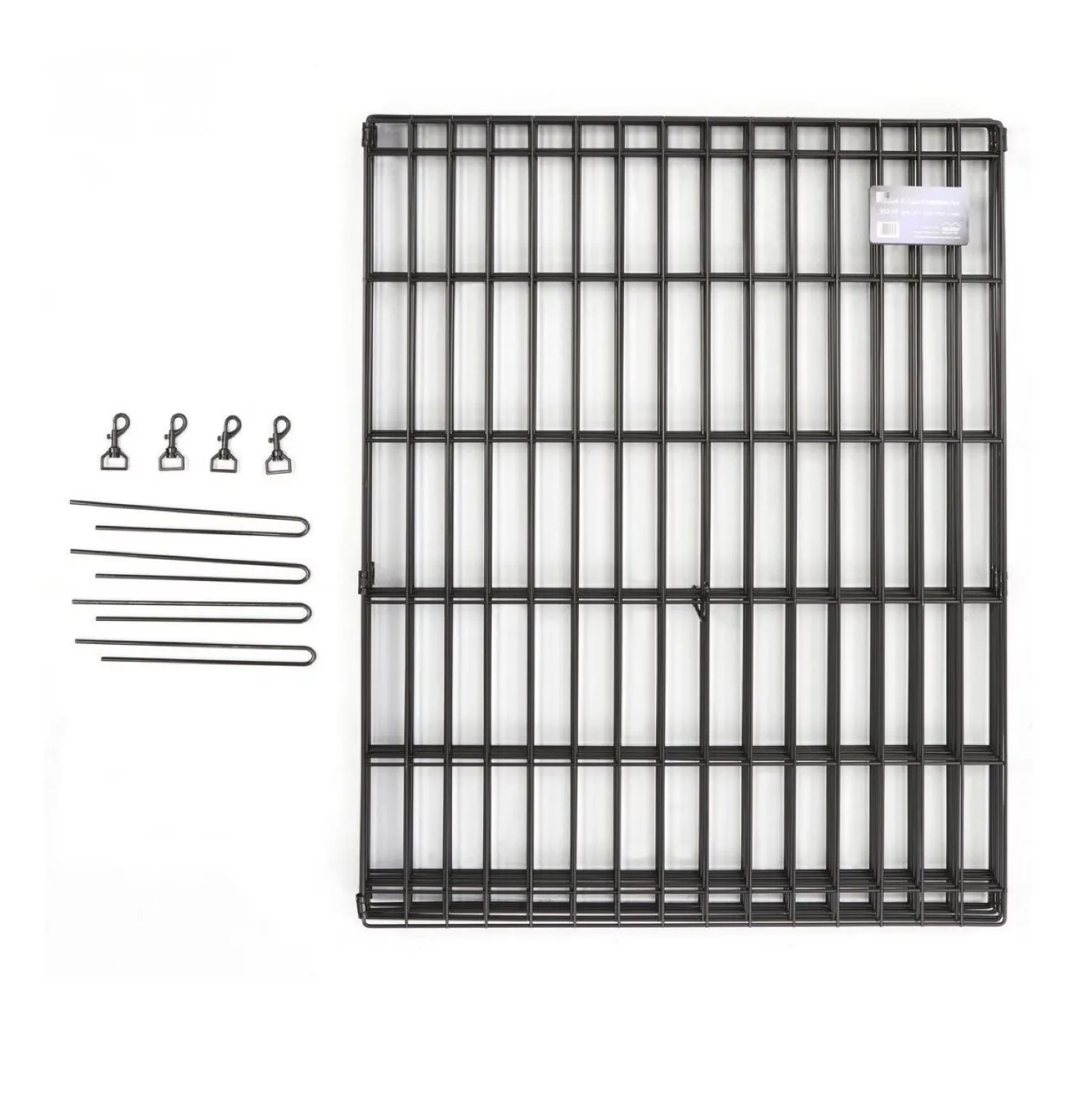 Black Wire Playpen With Door image indicator(2)