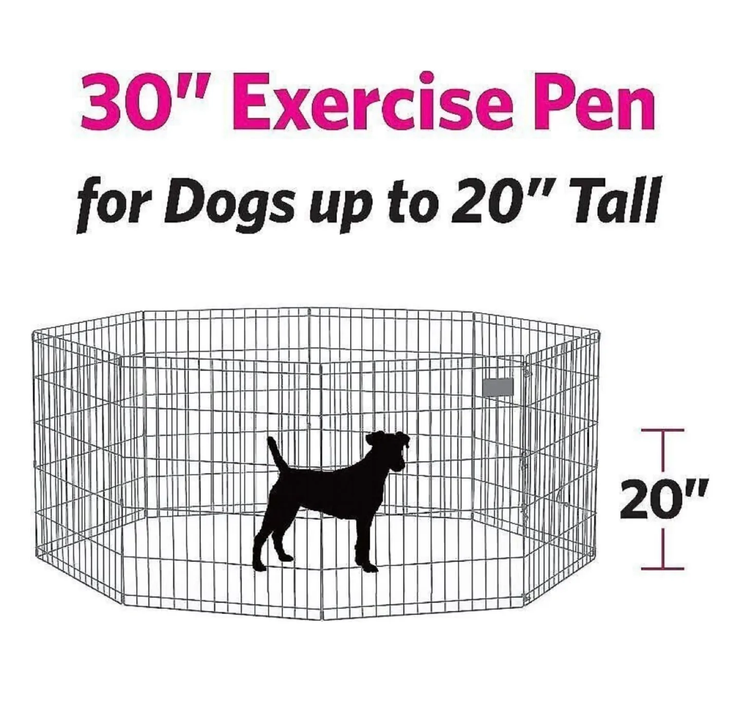 Black Wire Playpen With Door image indicator(4)