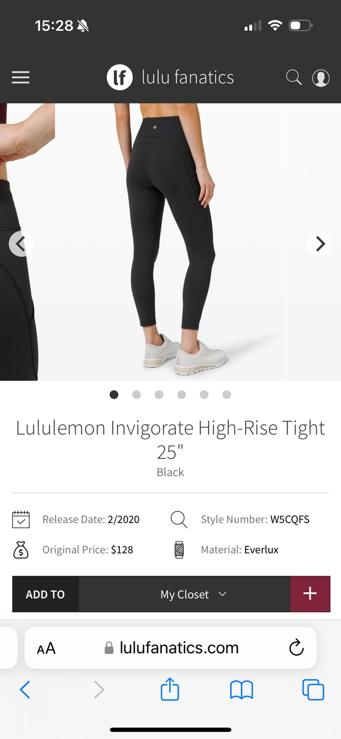 Lululemon Invigorate High-Rise Tight 25" Black - photo 3