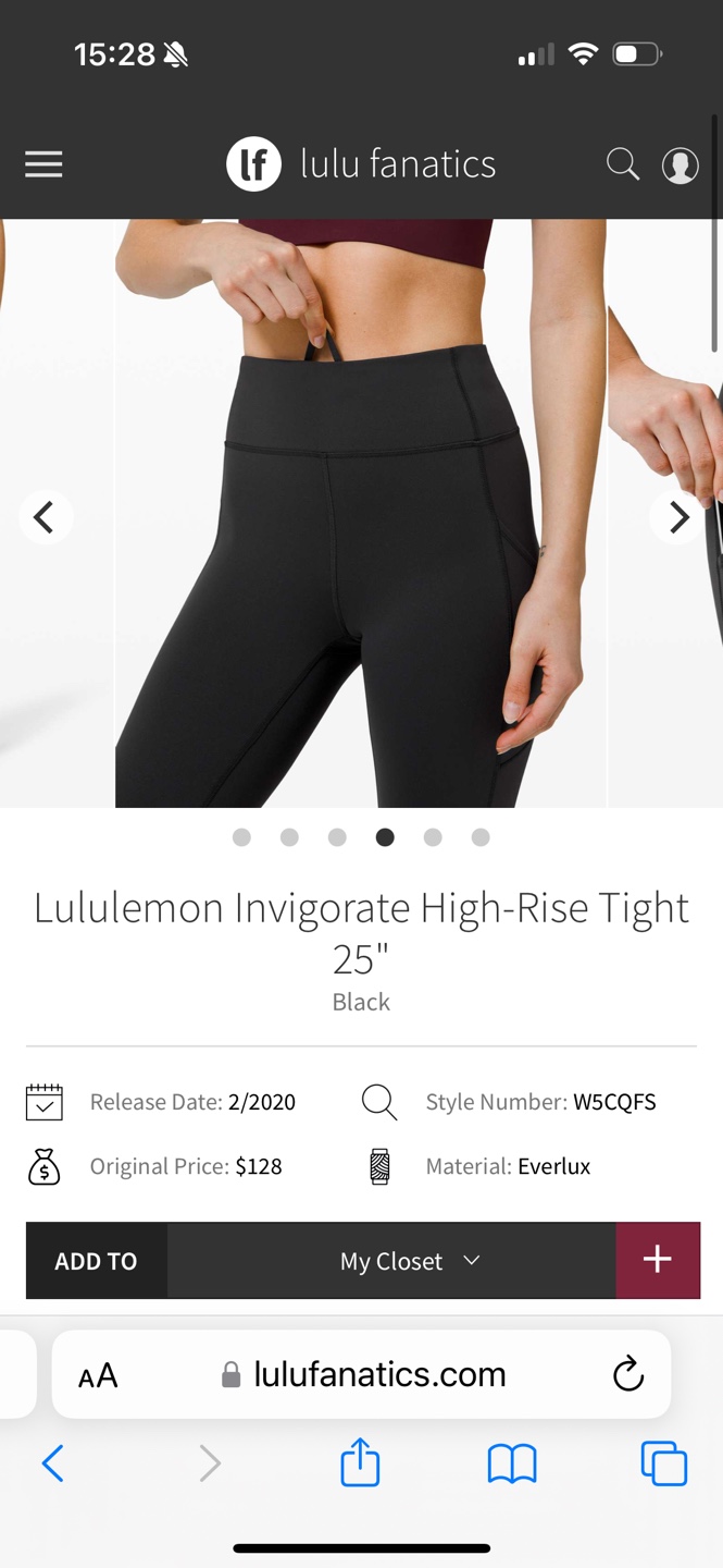 Lululemon Invigorate High-Rise Tight 25" Black - photo 5