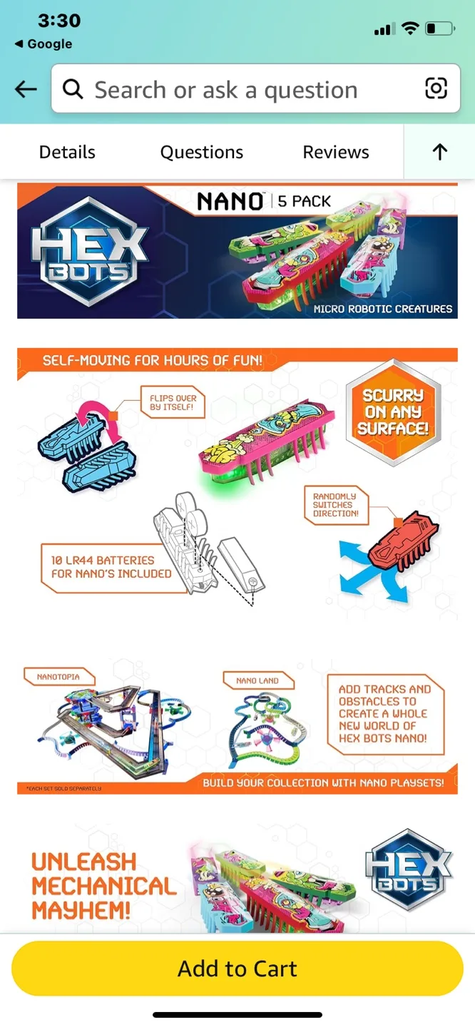 Hexbots Nano Micro Creatures image indicator(3)